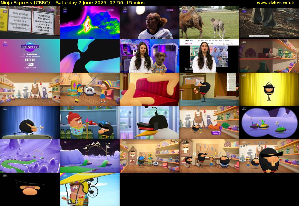 Ninja Express (CBBC) Saturday 7 June 2025 07:50 - 08:05