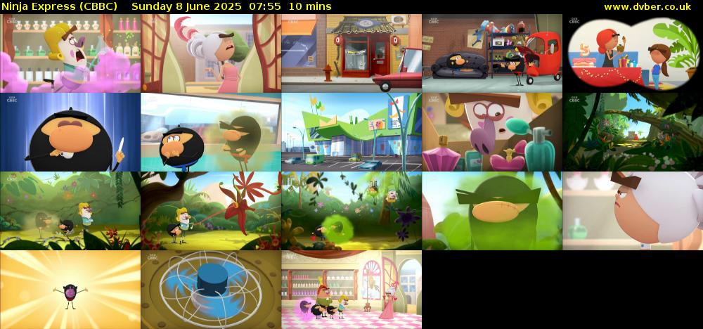 Ninja Express (CBBC) Sunday 8 June 2025 07:55 - 08:05