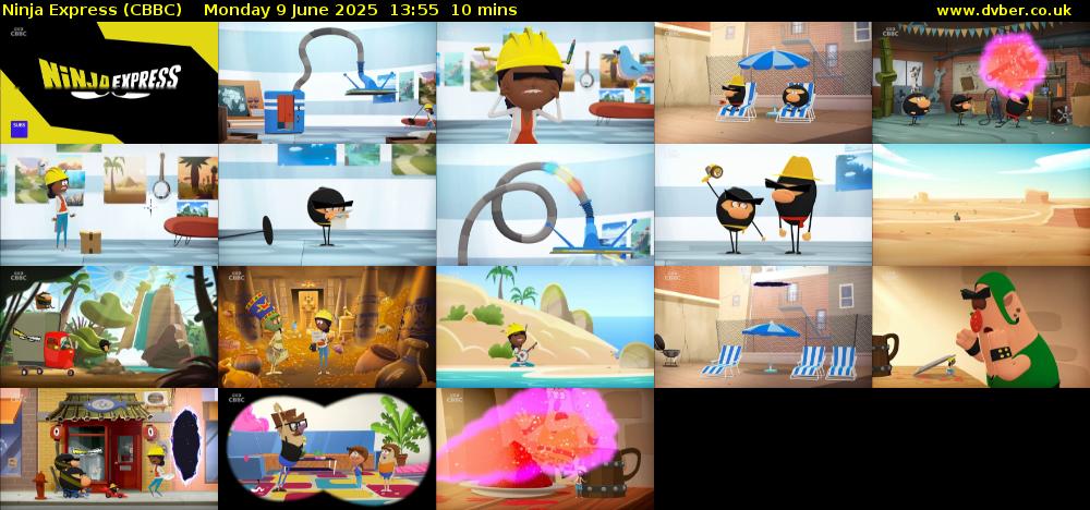 Ninja Express (CBBC) Monday 9 June 2025 13:55 - 14:05