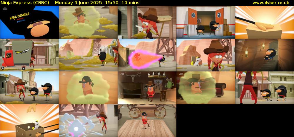 Ninja Express (CBBC) Monday 9 June 2025 15:50 - 16:00