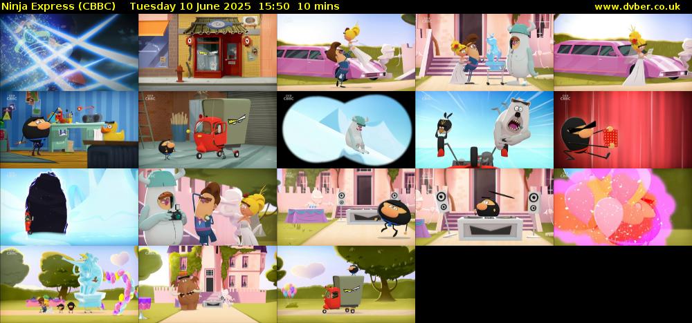 Ninja Express (CBBC) Tuesday 10 June 2025 15:50 - 16:00