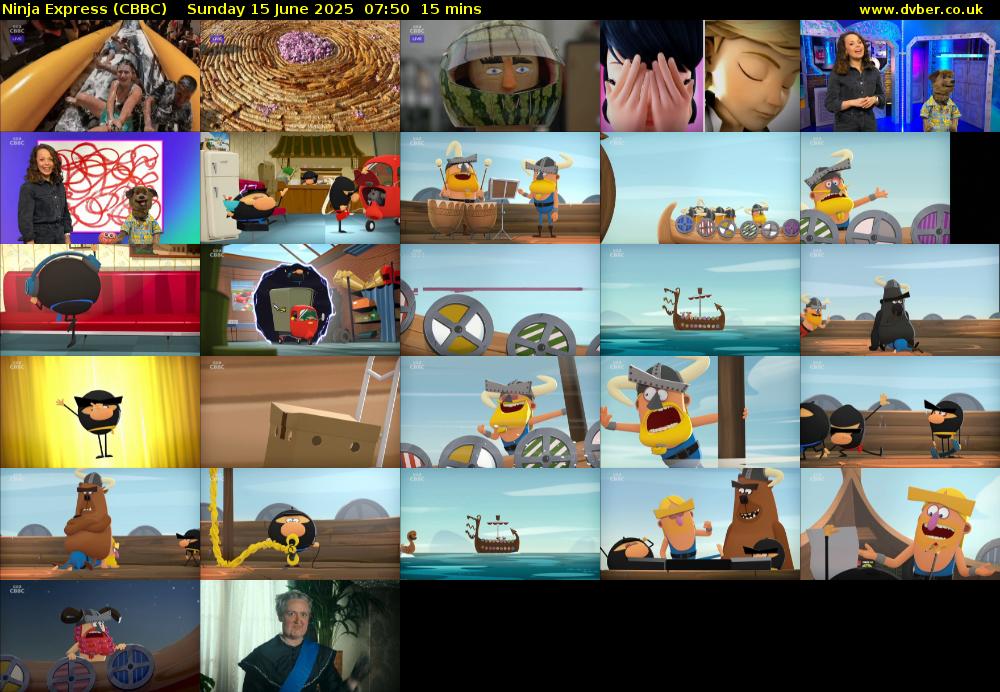 Ninja Express (CBBC) Sunday 15 June 2025 07:50 - 08:05