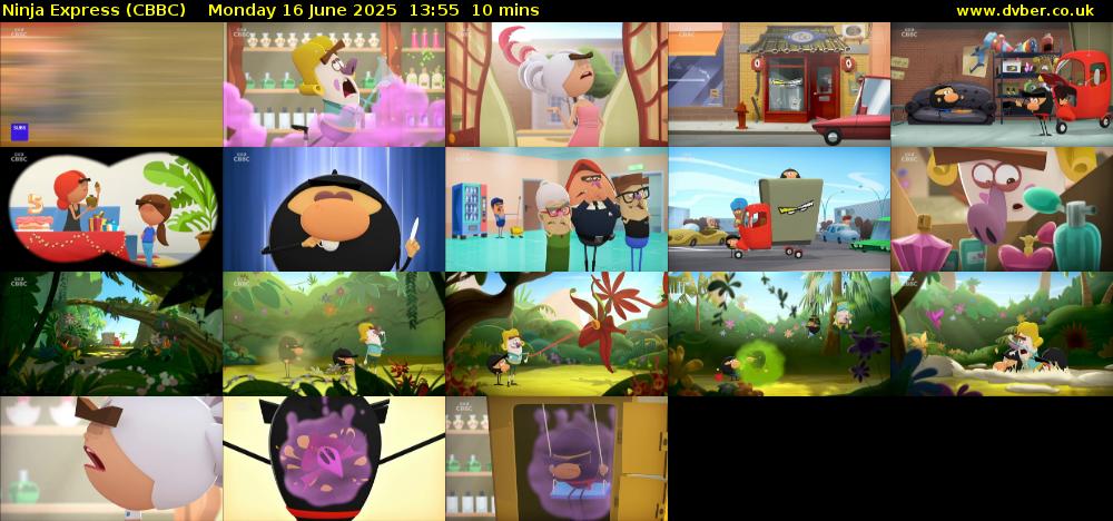 Ninja Express (CBBC) Monday 16 June 2025 13:55 - 14:05