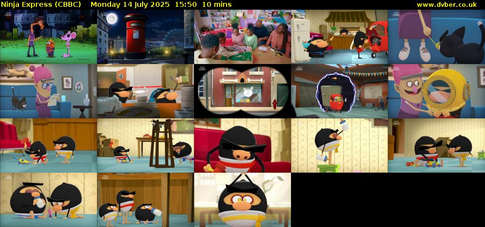 Ninja Express (CBBC) Monday 14 July 2025 15:50 - 16:00