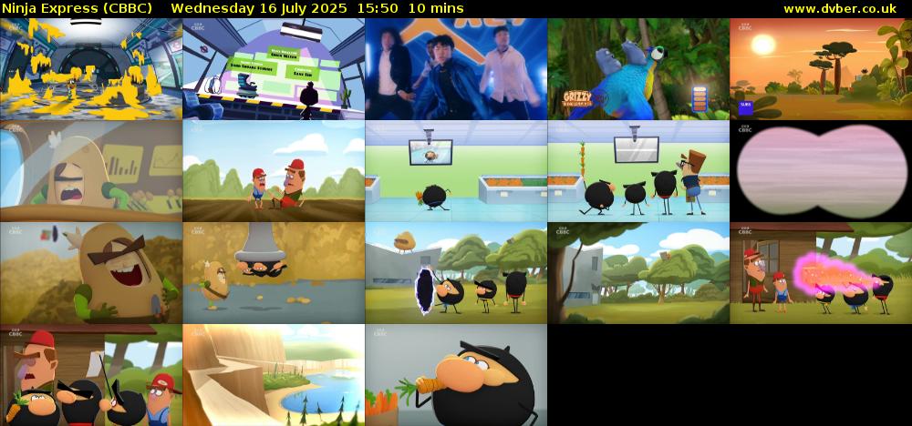 Ninja Express (CBBC) Wednesday 16 July 2025 15:50 - 16:00