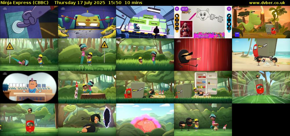 Ninja Express (CBBC) Thursday 17 July 2025 15:50 - 16:00