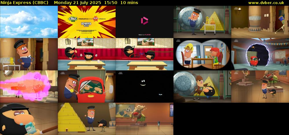 Ninja Express (CBBC) Monday 21 July 2025 15:50 - 16:00