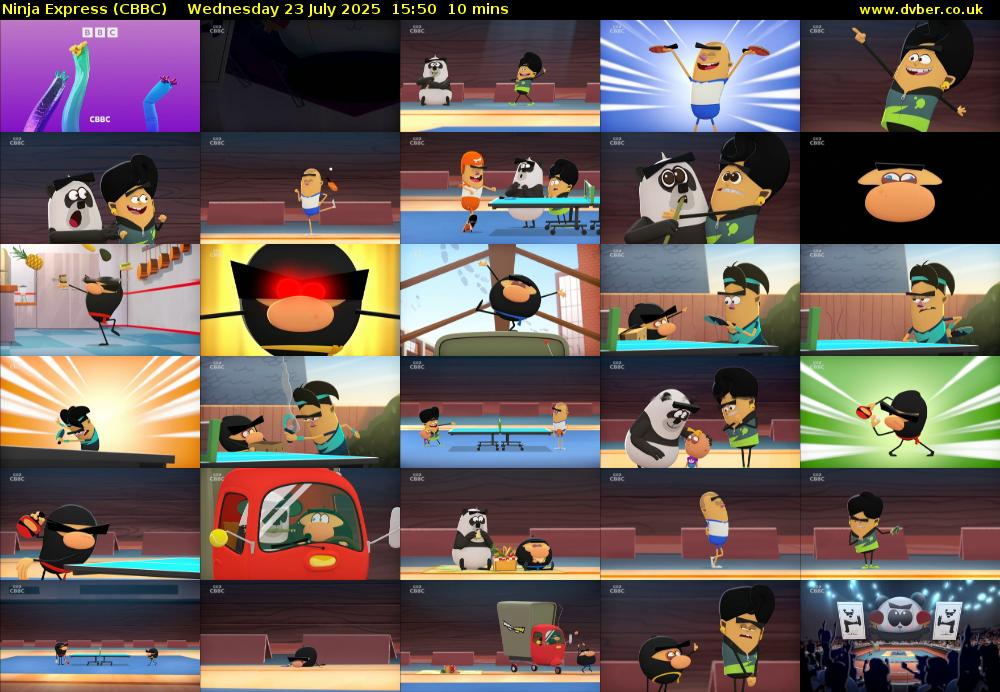 Ninja Express (CBBC) Wednesday 23 July 2025 15:50 - 16:00