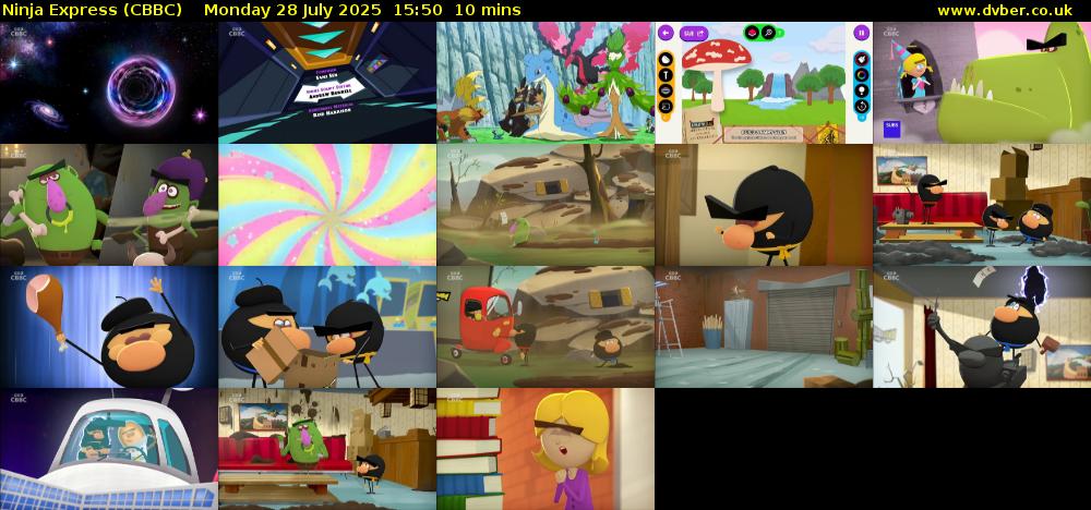 Ninja Express (CBBC) Monday 28 July 2025 15:50 - 16:00