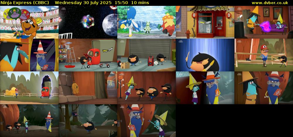 Ninja Express (CBBC) Wednesday 30 July 2025 15:50 - 16:00