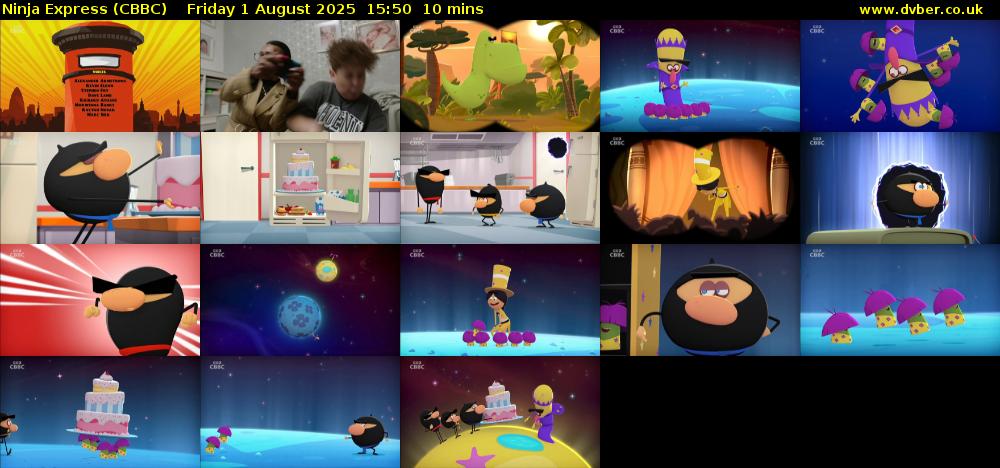 Ninja Express (CBBC) Friday 1 August 2025 15:50 - 16:00