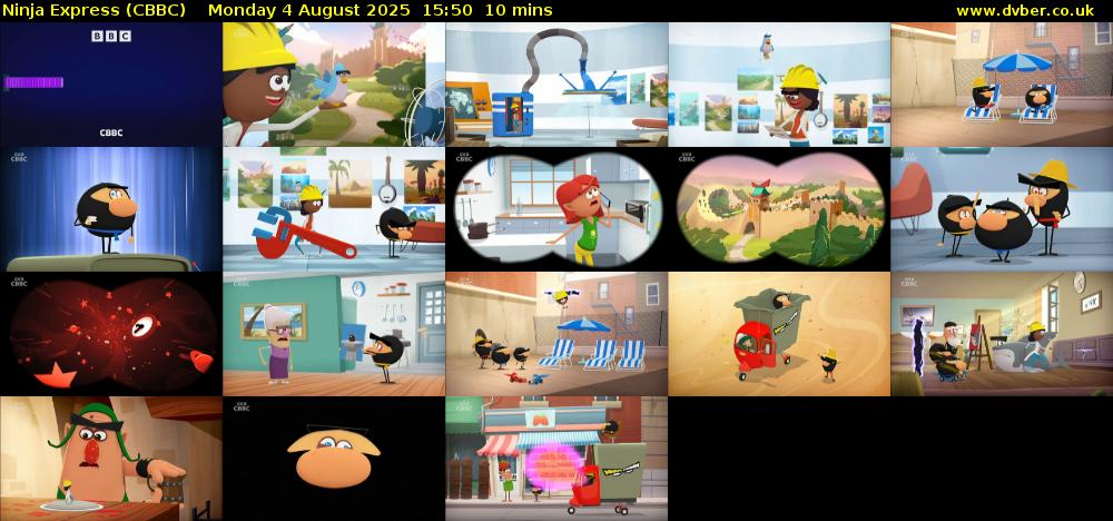 Ninja Express (CBBC) Monday 4 August 2025 15:50 - 16:00