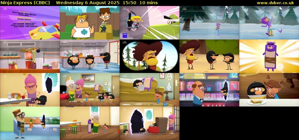 Ninja Express (CBBC) Wednesday 6 August 2025 15:50 - 16:00