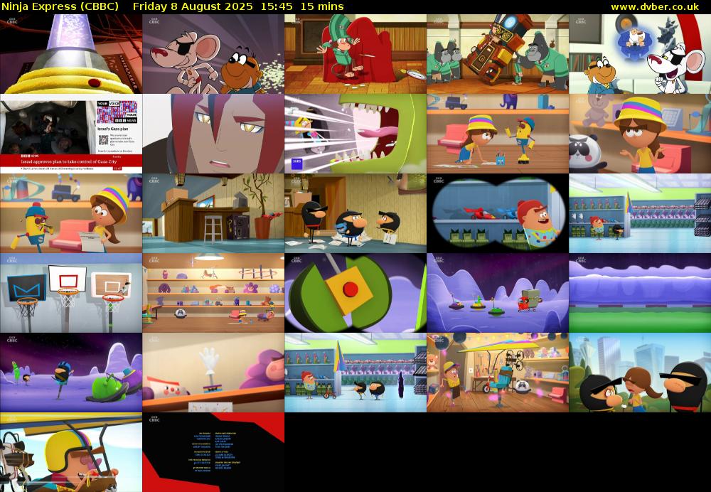 Ninja Express (CBBC) Friday 8 August 2025 15:45 - 16:00