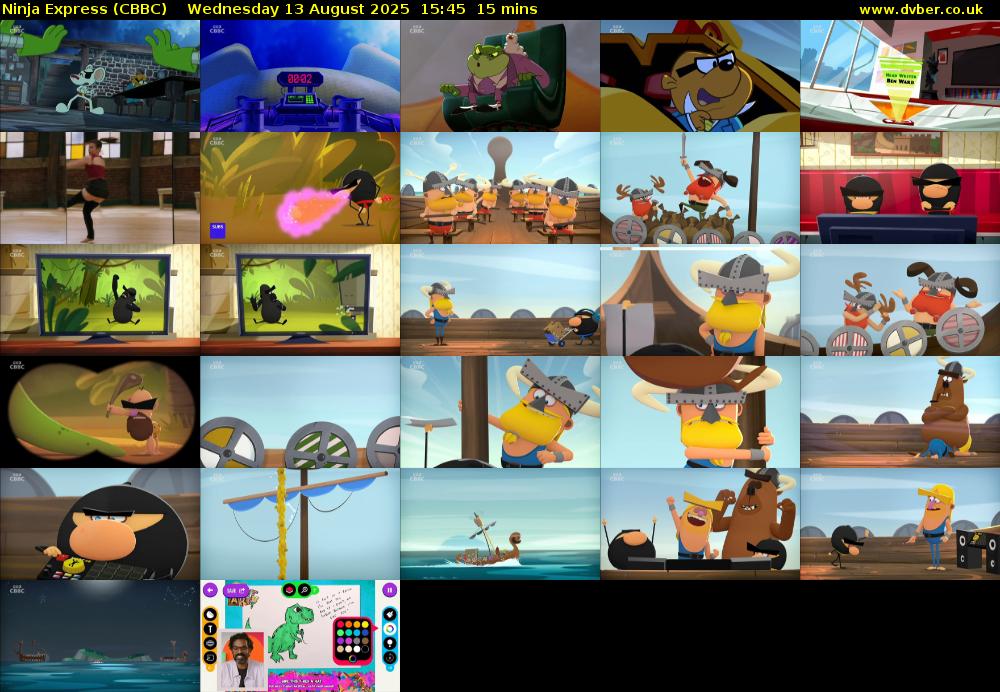 Ninja Express (CBBC) Wednesday 13 August 2025 15:45 - 16:00