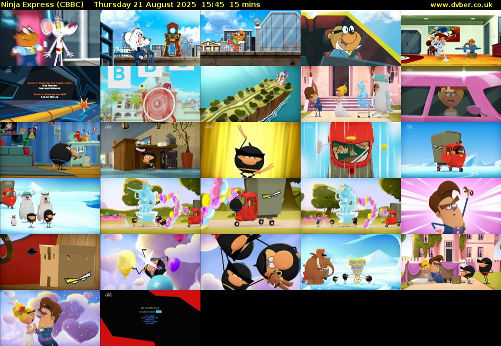 Ninja Express (CBBC) Thursday 21 August 2025 15:45 - 16:00