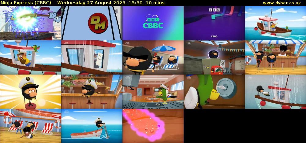 Ninja Express (CBBC) Wednesday 27 August 2025 15:50 - 16:00