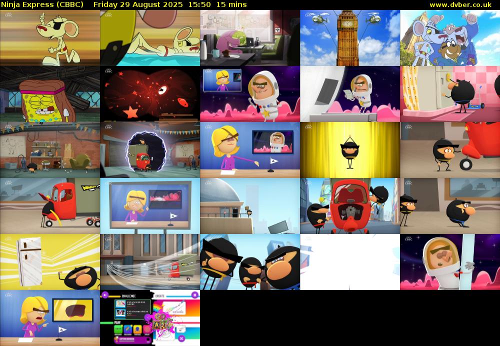 Ninja Express (CBBC) Friday 29 August 2025 15:50 - 16:05