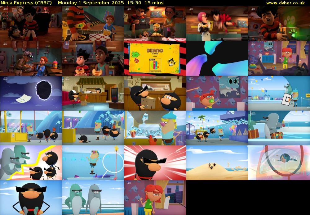 Ninja Express (CBBC) Monday 1 September 2025 15:30 - 15:45