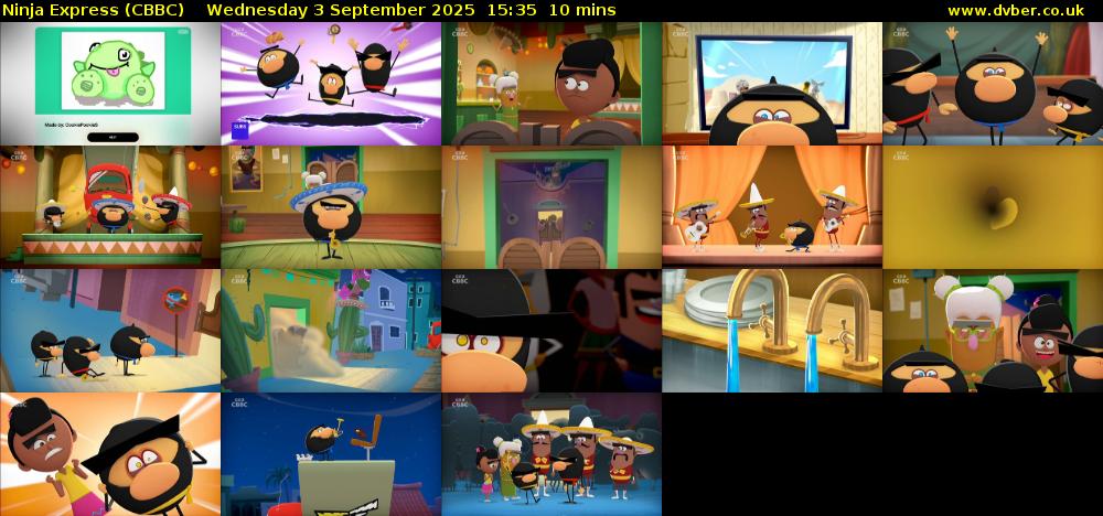 Ninja Express (CBBC) Wednesday 3 September 2025 15:35 - 15:45