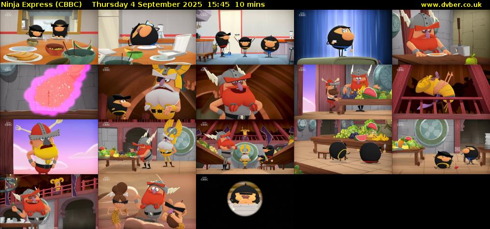 Ninja Express (CBBC) Thursday 4 September 2025 15:45 - 15:55