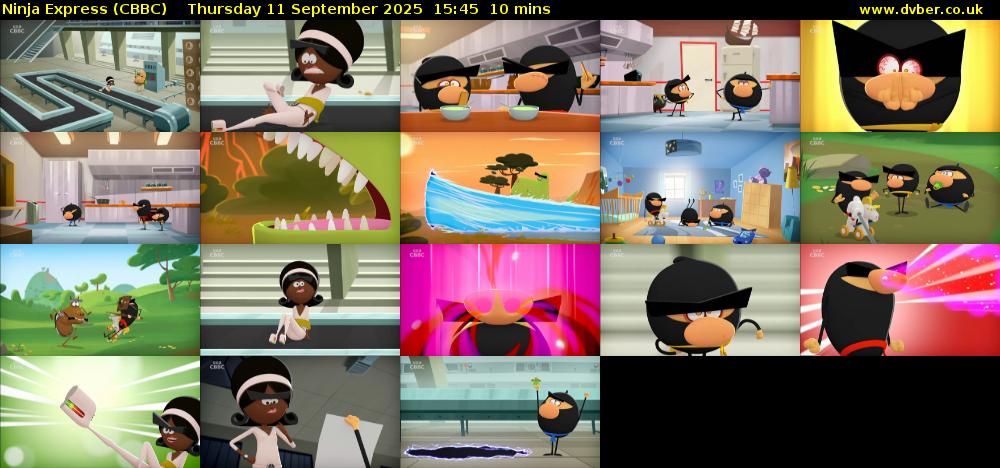 Ninja Express (CBBC) Thursday 11 September 2025 15:45 - 15:55