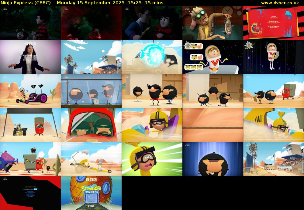 Ninja Express (CBBC) Monday 15 September 2025 15:25 - 15:40
