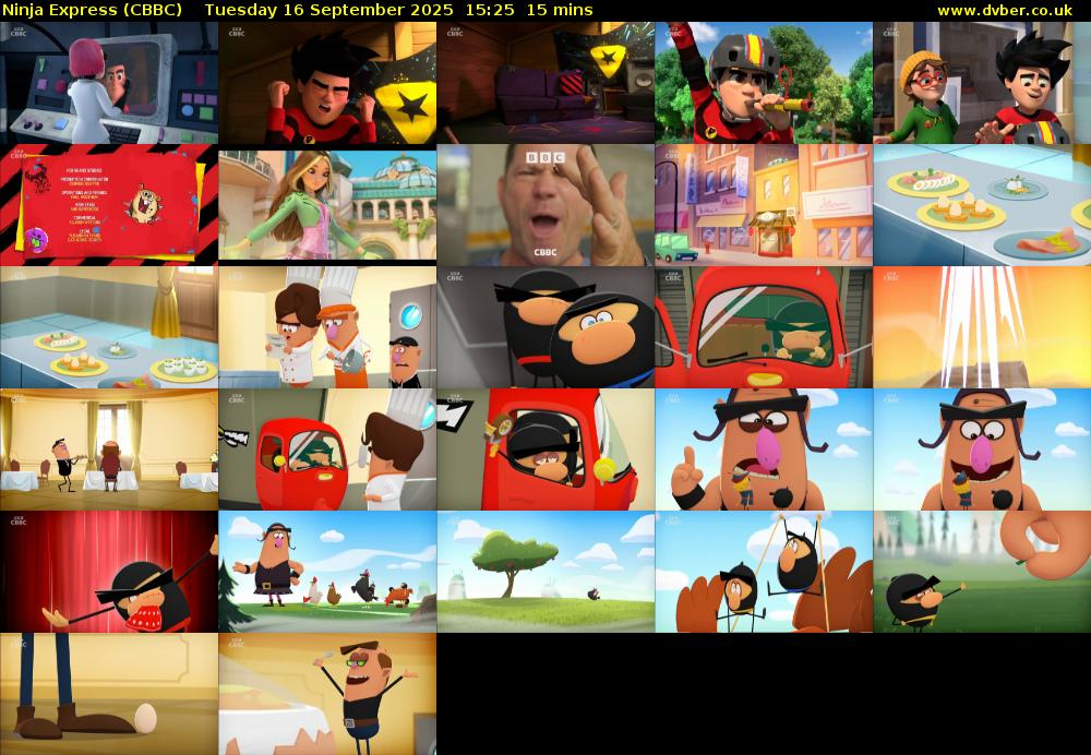Ninja Express (CBBC) Tuesday 16 September 2025 15:25 - 15:40