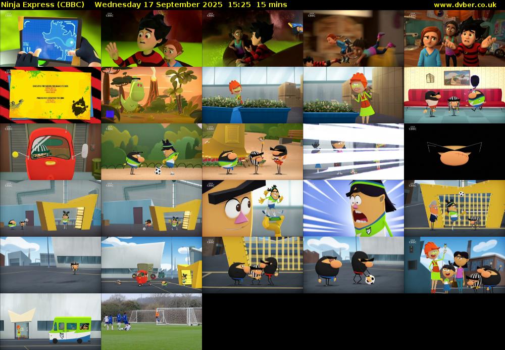 Ninja Express (CBBC) Wednesday 17 September 2025 15:25 - 15:40