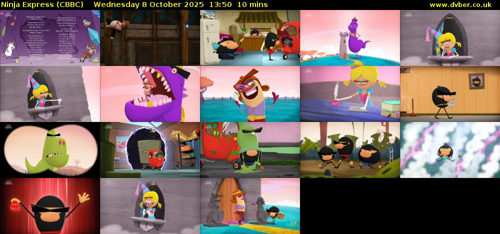 Ninja Express (CBBC) Wednesday 8 October 2025 13:50 - 14:00