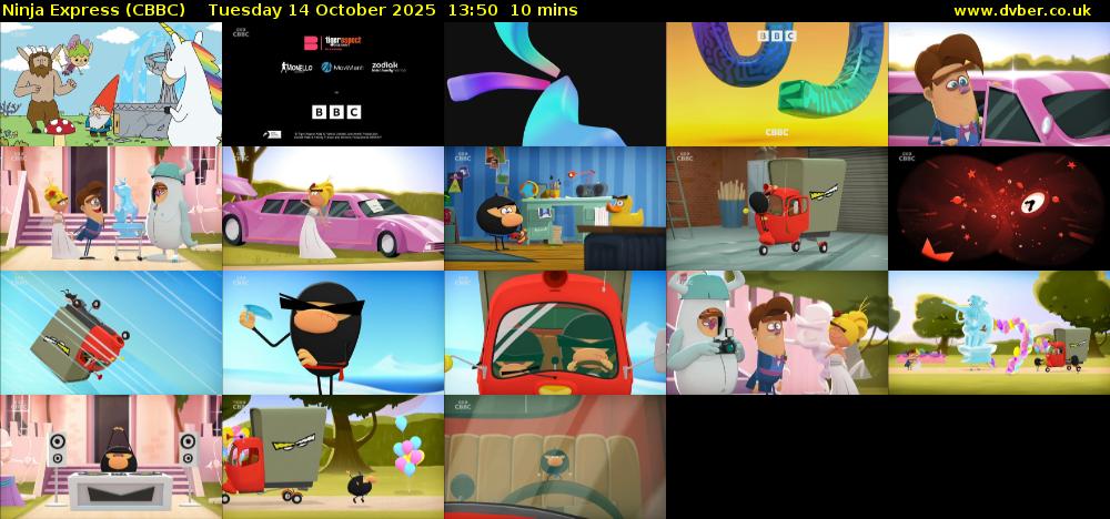 Ninja Express (CBBC) Tuesday 14 October 2025 13:50 - 14:00