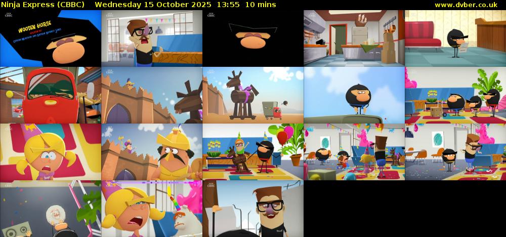 Ninja Express (CBBC) Wednesday 15 October 2025 13:55 - 14:05