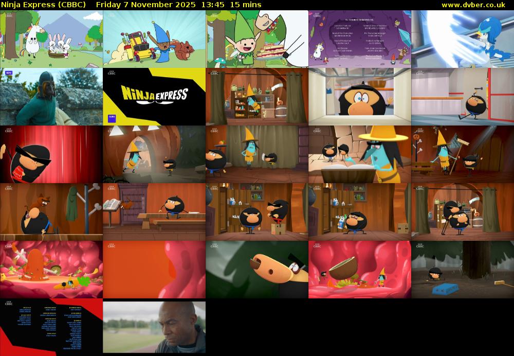 Ninja Express (CBBC) Friday 7 November 2025 13:45 - 14:00