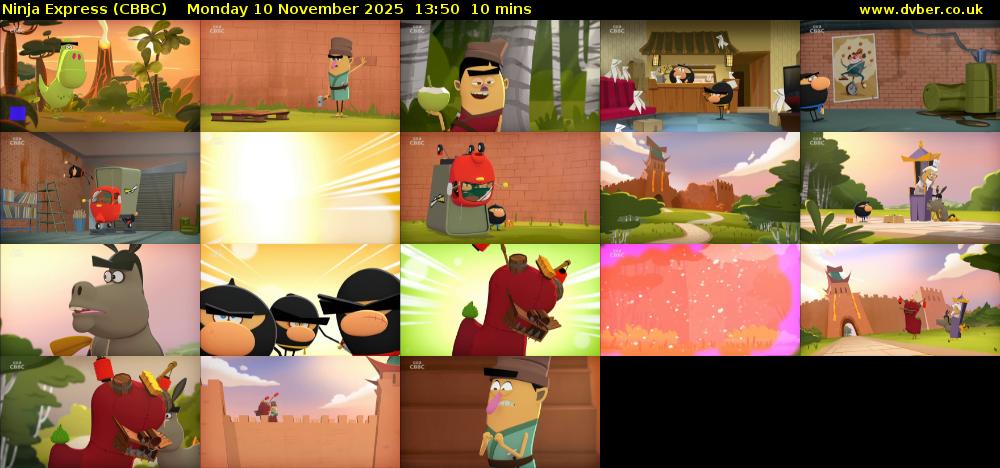 Ninja Express (CBBC) Monday 10 November 2025 13:50 - 14:00