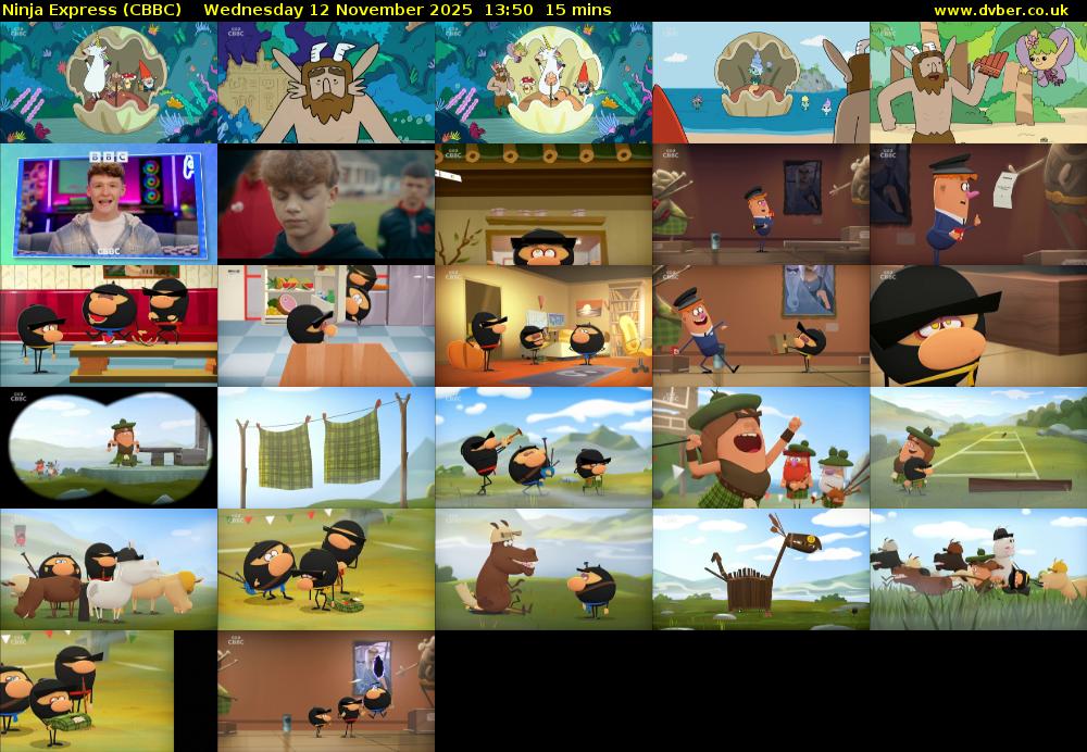 Ninja Express (CBBC) Wednesday 12 November 2025 13:50 - 14:05