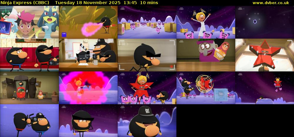 Ninja Express (CBBC) Tuesday 18 November 2025 13:45 - 13:55