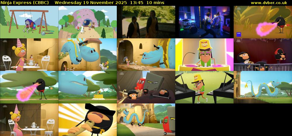 Ninja Express (CBBC) Wednesday 19 November 2025 13:45 - 13:55