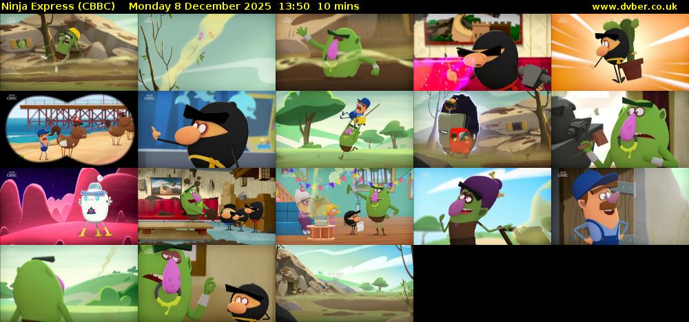 Ninja Express (CBBC) Monday 8 December 2025 13:50 - 14:00