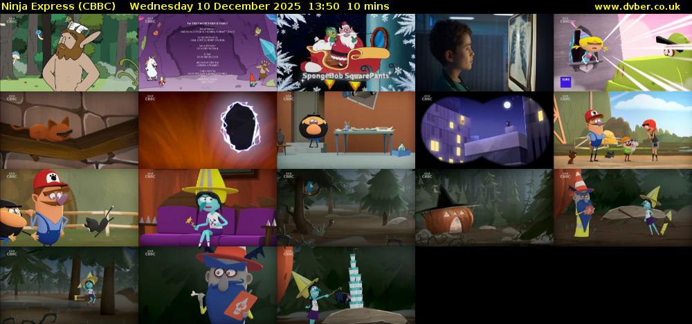 Ninja Express (CBBC) Wednesday 10 December 2025 13:50 - 14:00