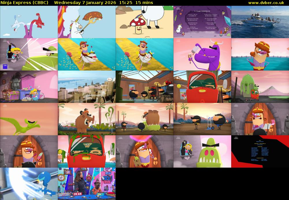 Ninja Express (CBBC) Wednesday 7 January 2026 15:25 - 15:40