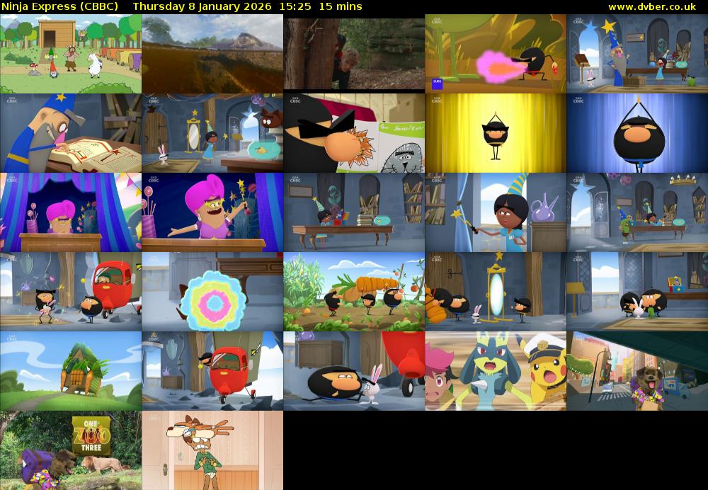 Ninja Express (CBBC) Thursday 8 January 2026 15:25 - 15:40