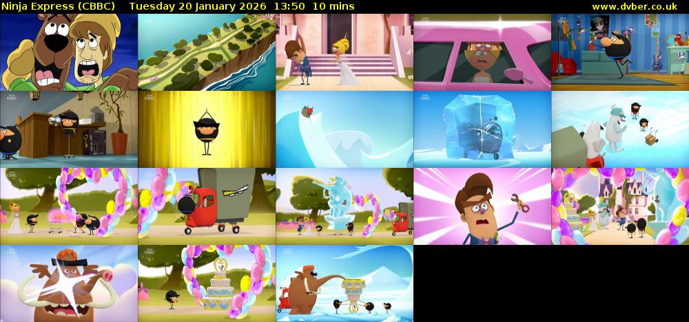 Ninja Express (CBBC) Tuesday 20 January 2026 13:50 - 14:00