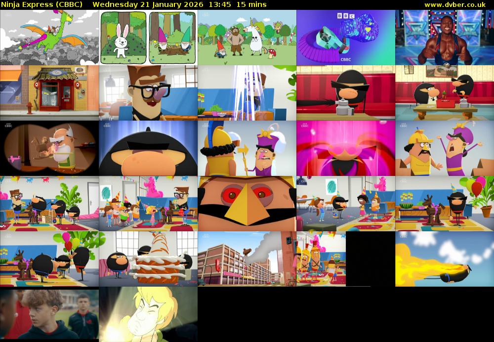 Ninja Express (CBBC) Wednesday 21 January 2026 13:45 - 14:00