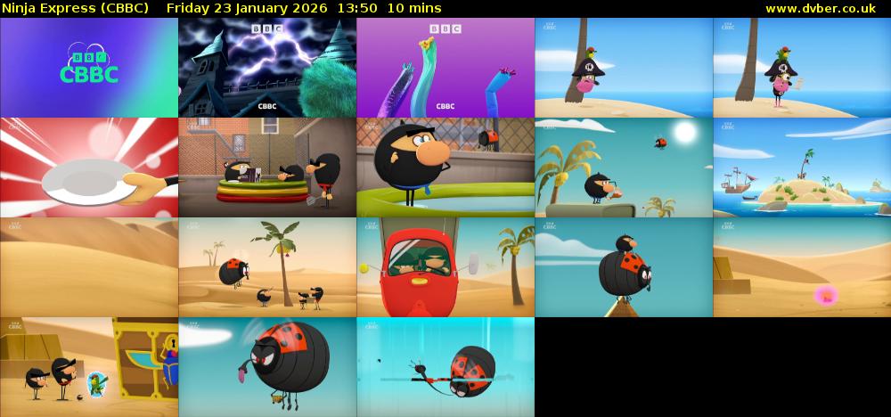 Ninja Express (CBBC) Friday 23 January 2026 13:50 - 14:00