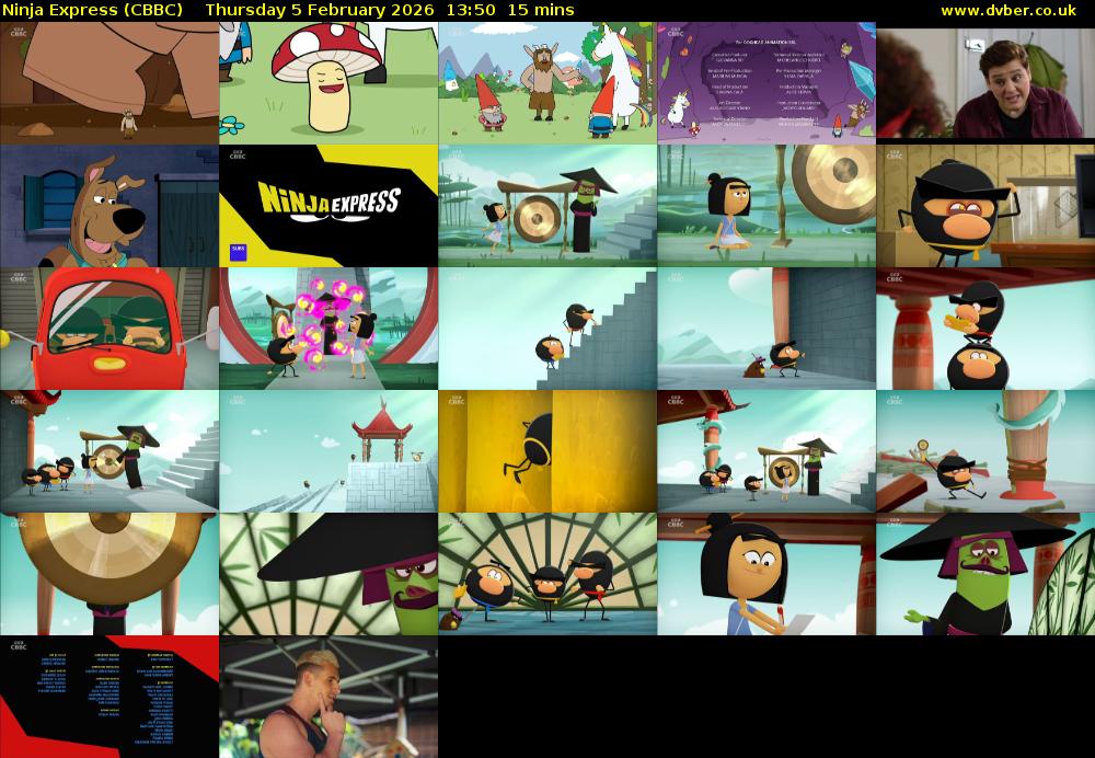 Ninja Express (CBBC) Thursday 5 February 2026 13:50 - 14:05