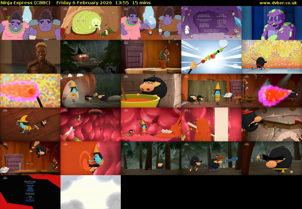 Ninja Express (CBBC) Friday 6 February 2026 13:55 - 14:10