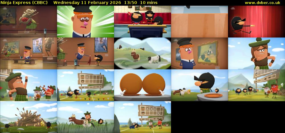 Ninja Express (CBBC) Wednesday 11 February 2026 13:50 - 14:00