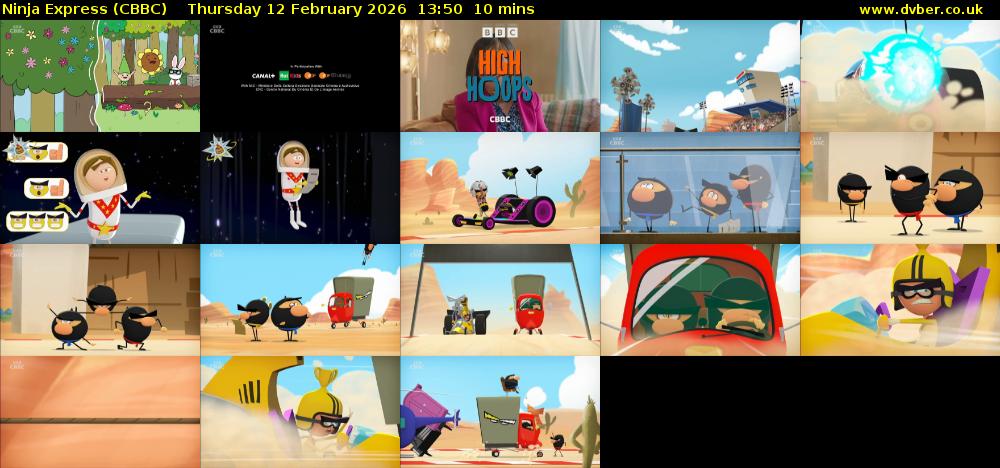 Ninja Express (CBBC) Thursday 12 February 2026 13:50 - 14:00