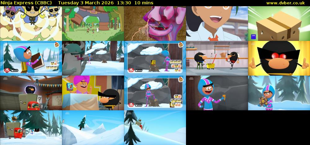 Ninja Express (CBBC) Tuesday 3 March 2026 13:30 - 13:40