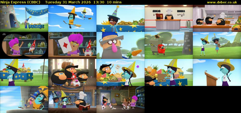 Ninja Express (CBBC) Tuesday 31 March 2026 13:30 - 13:40